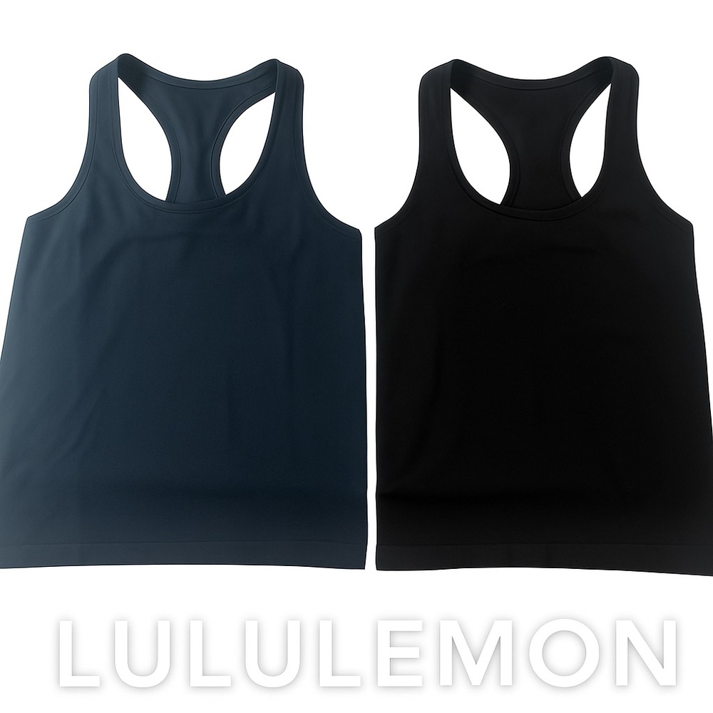 lululemon athletica Women's Racerback Tank Top - Navy & Black